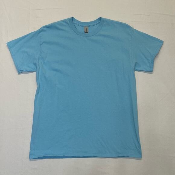 Gildan T-shirt women’s Size Large bright sky short sleeve tee crewneck - Picture 8 of 8